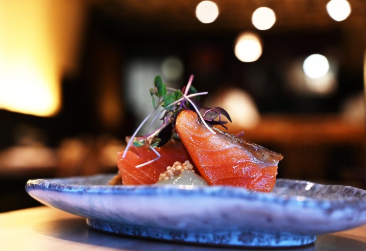  Among the many, many things the pandemic interrupted? Restaurant reviews. Here is the Smoked Arctic Char at Miyake, one of the last restaurants we reviewed before the pandemic shut things down in March 2020. We'll be re-starting our Dine Out Maine restaurant reviews on April 24. 