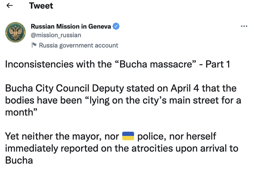 Russia Ukraine War Diplomatic Disinformation