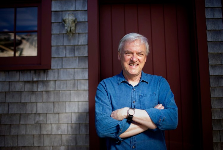 Author Chris Van Dusen at home in Camden. His new book "Big Truck, Little Island" is based on something that happened on Vinalhaven.
