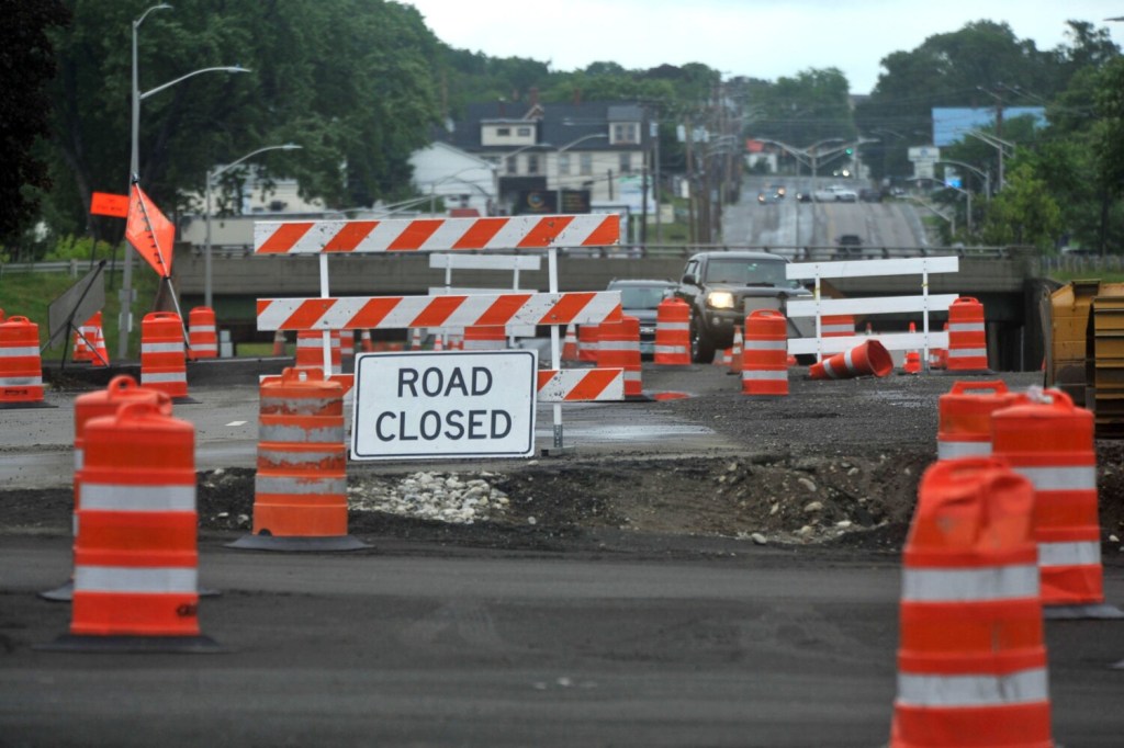 Go with the flow, Waterville drivers Sections of downtown roads now