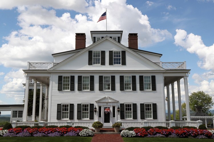  The childhood home of Hannibal Hamlin, former vice president, sits across from the common in the village of Paris Hill, which will host a Hamlin birthday celebration on Saturday. 