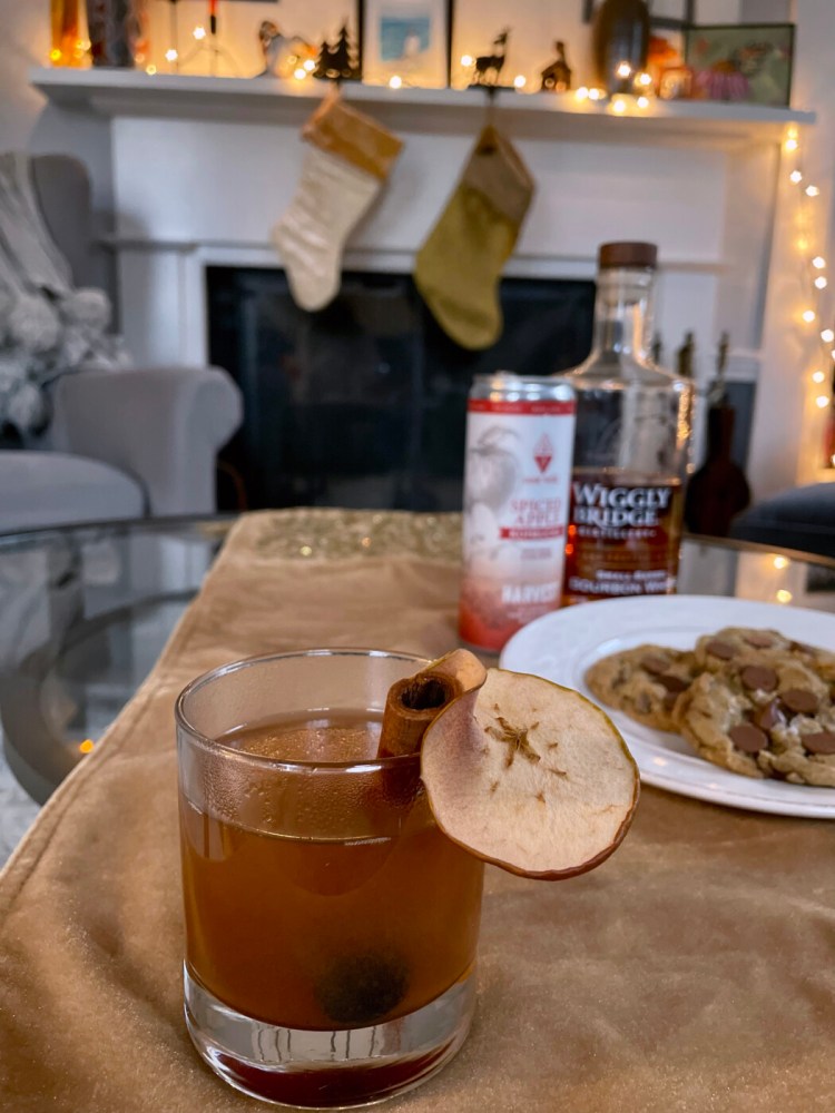 A Spiced Maine Hot Toddy and cookies for Santa (or you). 