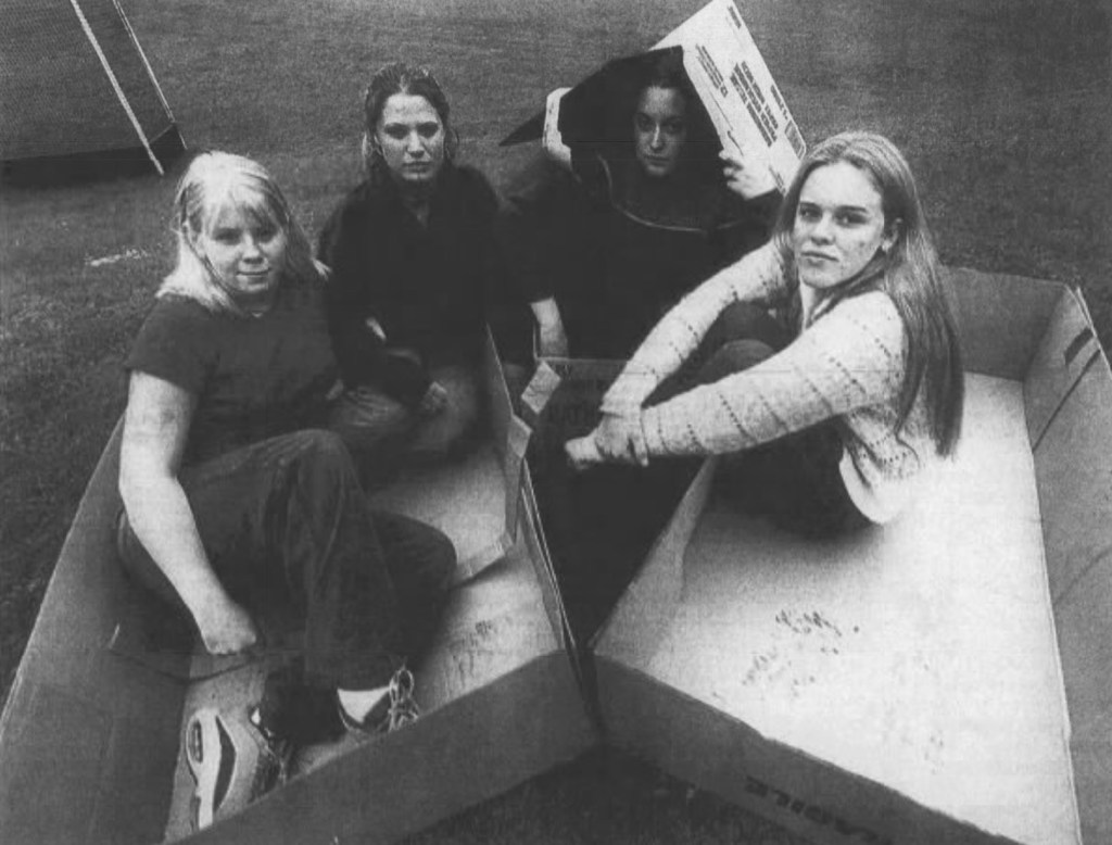 May 17, 2001 Students, employees at Mount View High School in