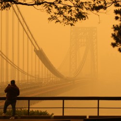 APTOPIX Canada Wildfires New York