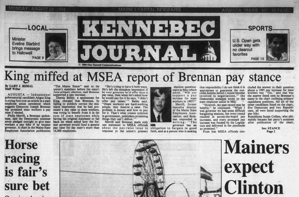 Aug. 29, 1994 President Clinton may be heading to Maine to visit BIW