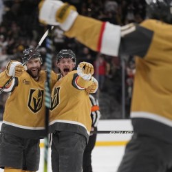 APTOPIX Bruins Golden Knights Hockey