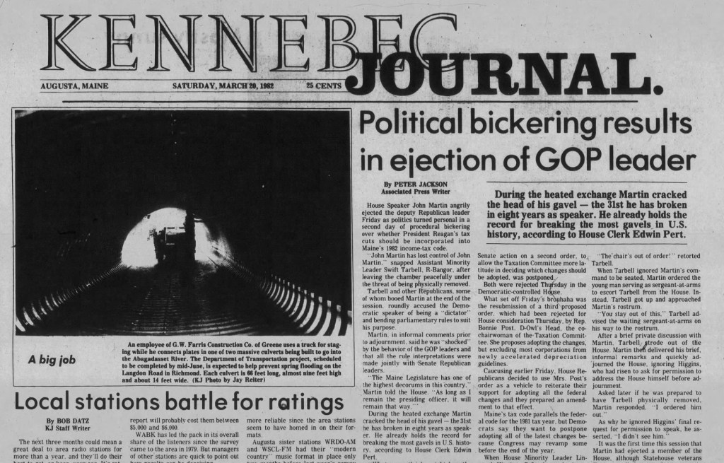 March 20, 1982 For a few hours this week, Augusta had highest drunk