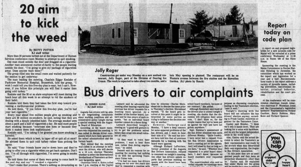 March 22, 1977 Augusta school bus drivers to ‘air out their complaints’ at special meeting with