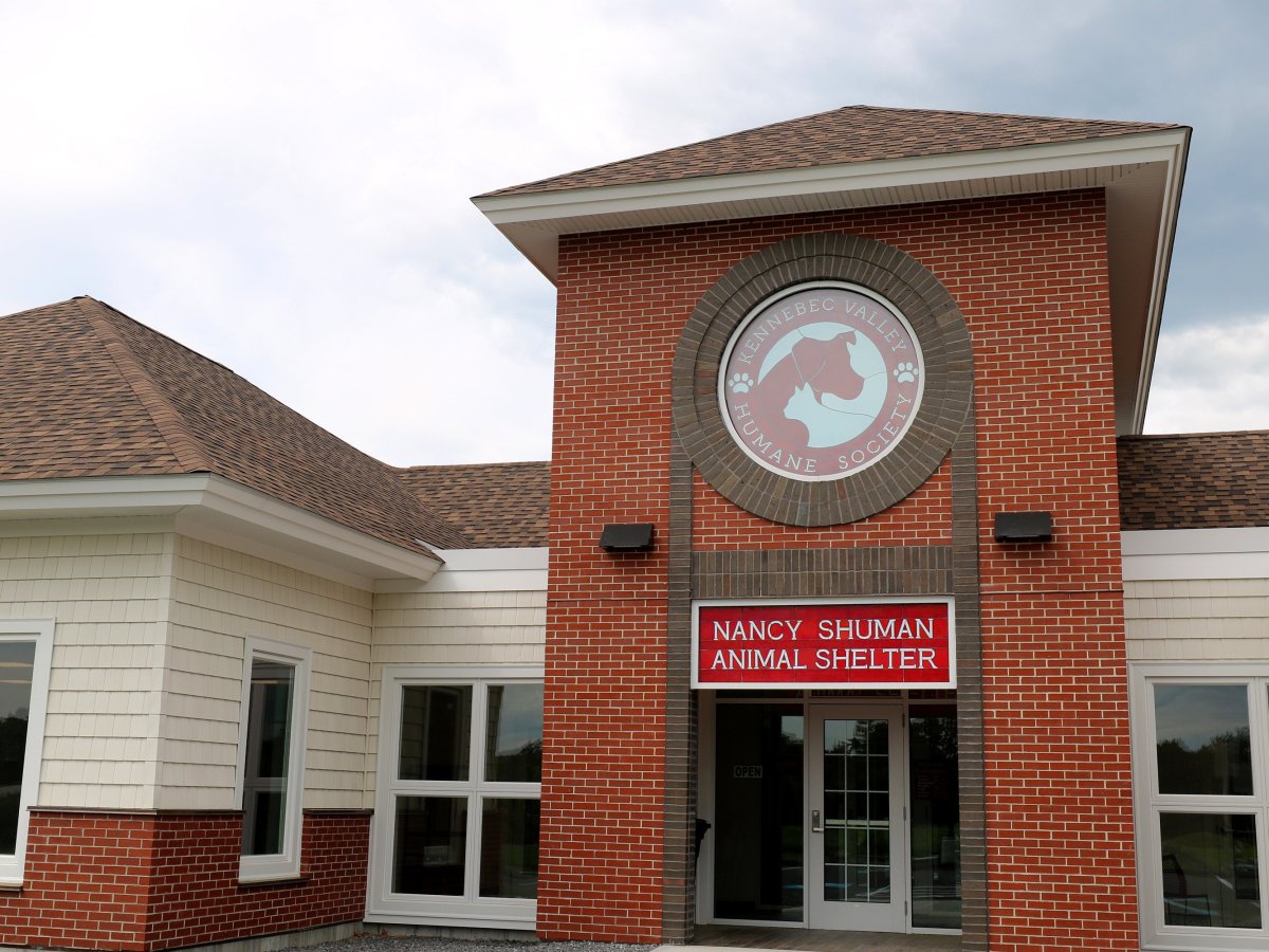 The new Kennebec Valley Humane Society on Leighton Road is shown on Friday.
