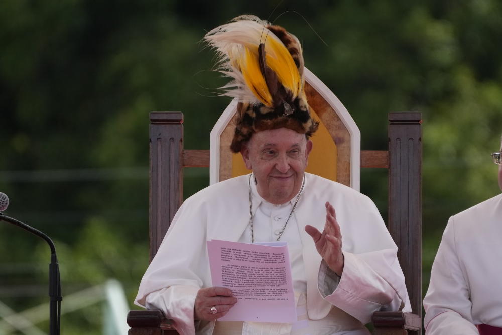 APTOPIX Papua New Guinea Asia Pope