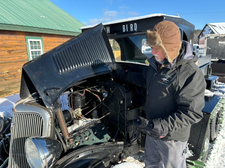Model T snowmobiling meet photo