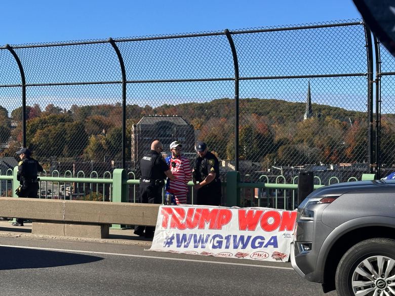 Flag-wearing activist sues Augusta police over detainment at No Kings rally