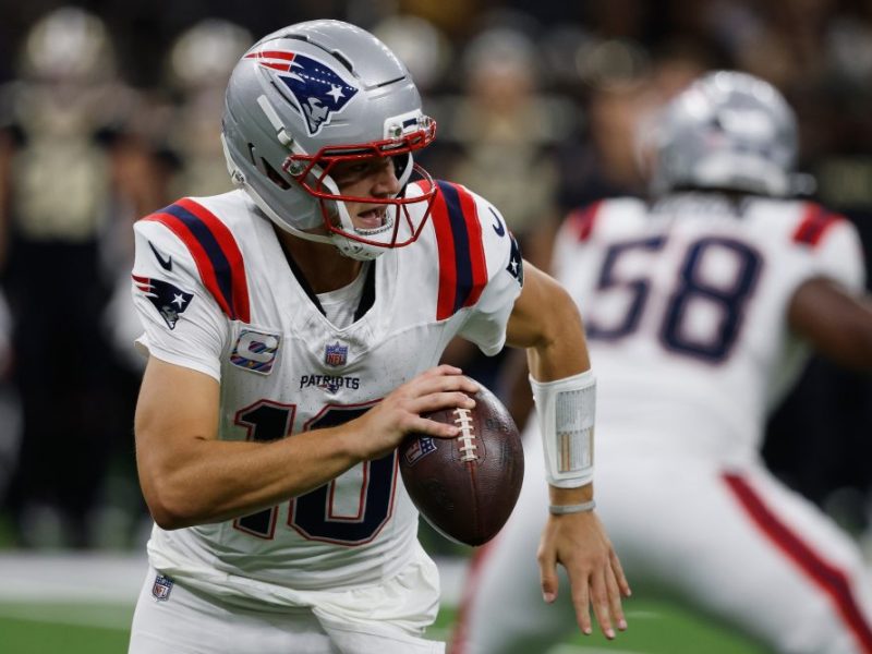 Maye throws 3 TD passes and the Patriots hold on to beat the Saints 25-19