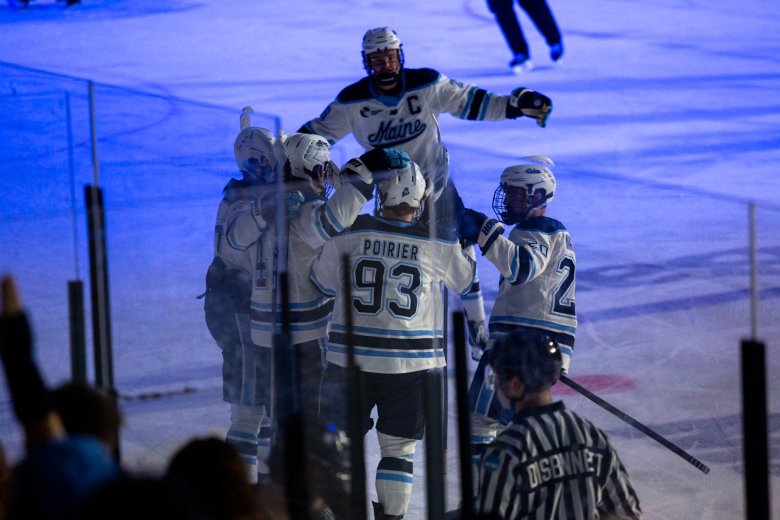 Maine men’s hockey moves up in vote after sweep of BU