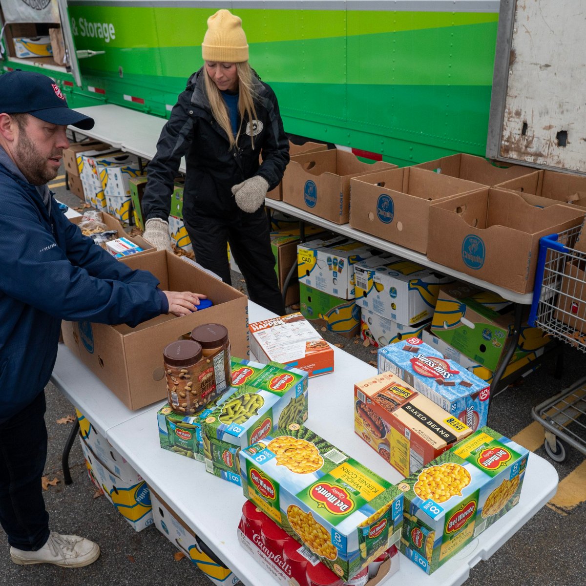 Augusta food drive volunteers strive to fill need