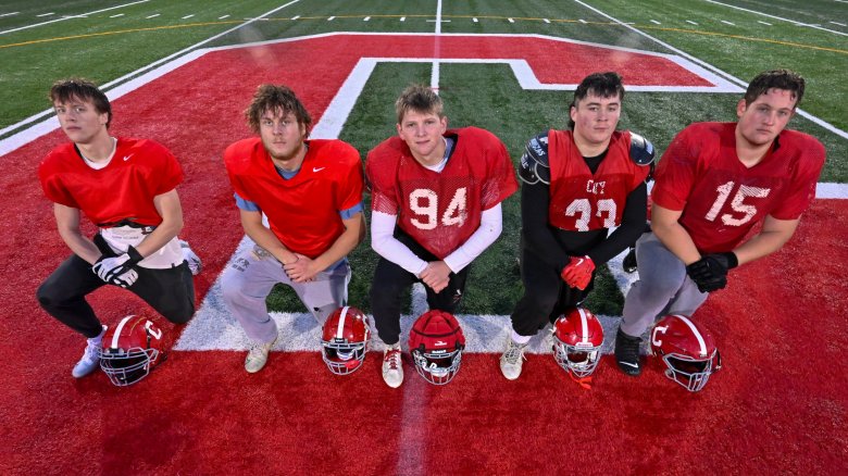 Offensive line leads the way for Cony football team