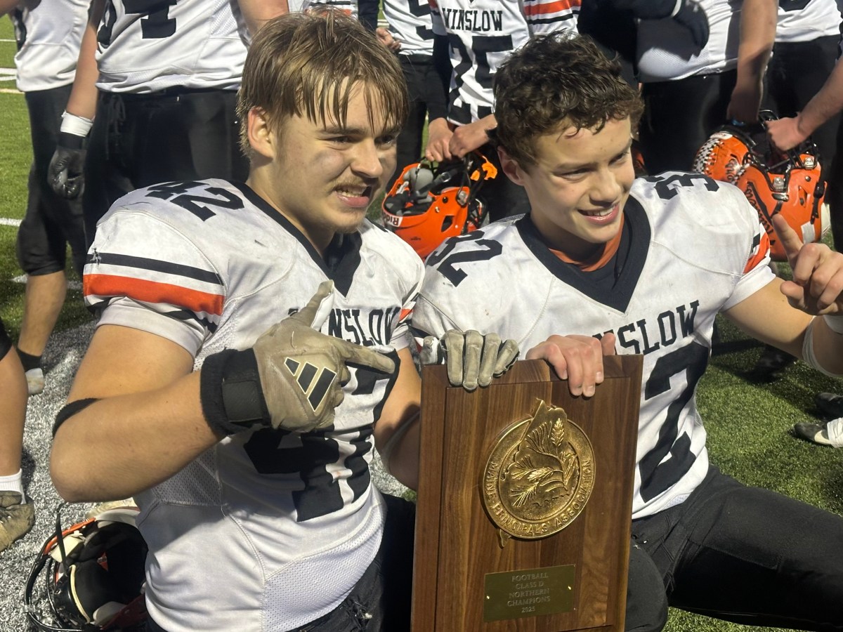 Winslow football pulls away from John Bapst to win Class D North title