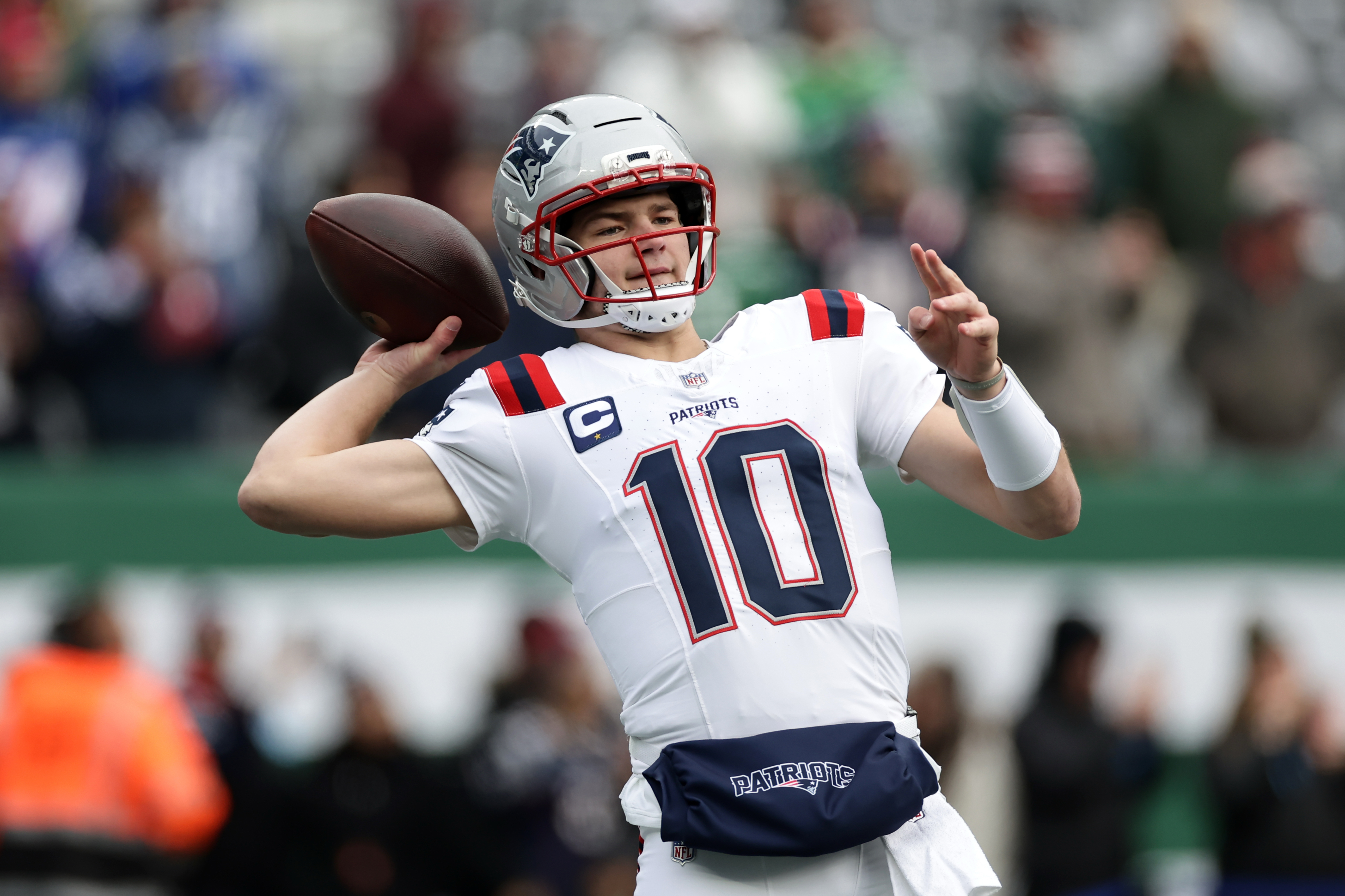 Patriots QB Drake Maye makes another strong case for MVP