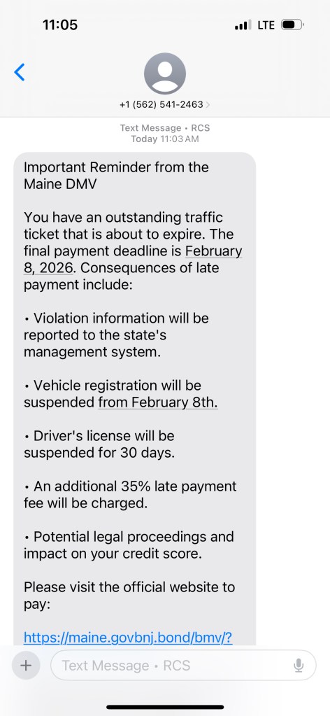 Widespread BMV scam texts are back, Maine officials warn