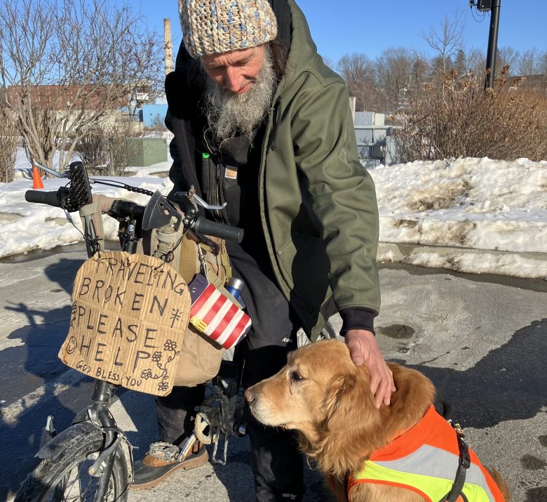 Waterville biker follows   loyal dog everywhere