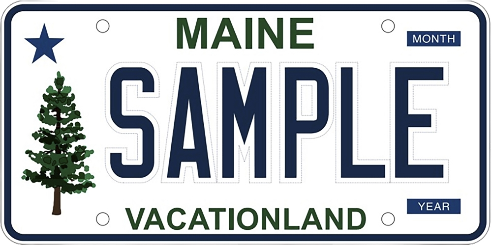 Maine-License Plate